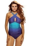 Wavy Ocean Flavor One Piece Swimsuit