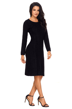 Black Women’s Hand Knitted Sweater Dress