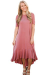Taro Flowy Ruffles Short Sleeve Casual Dress