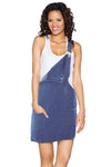 Dark Blue Wash Jeans Overall Dress