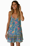 Yellow Floral Slip-on Dress