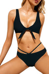 Black Brazilian Tied Push Up Bikini Swimsuit
