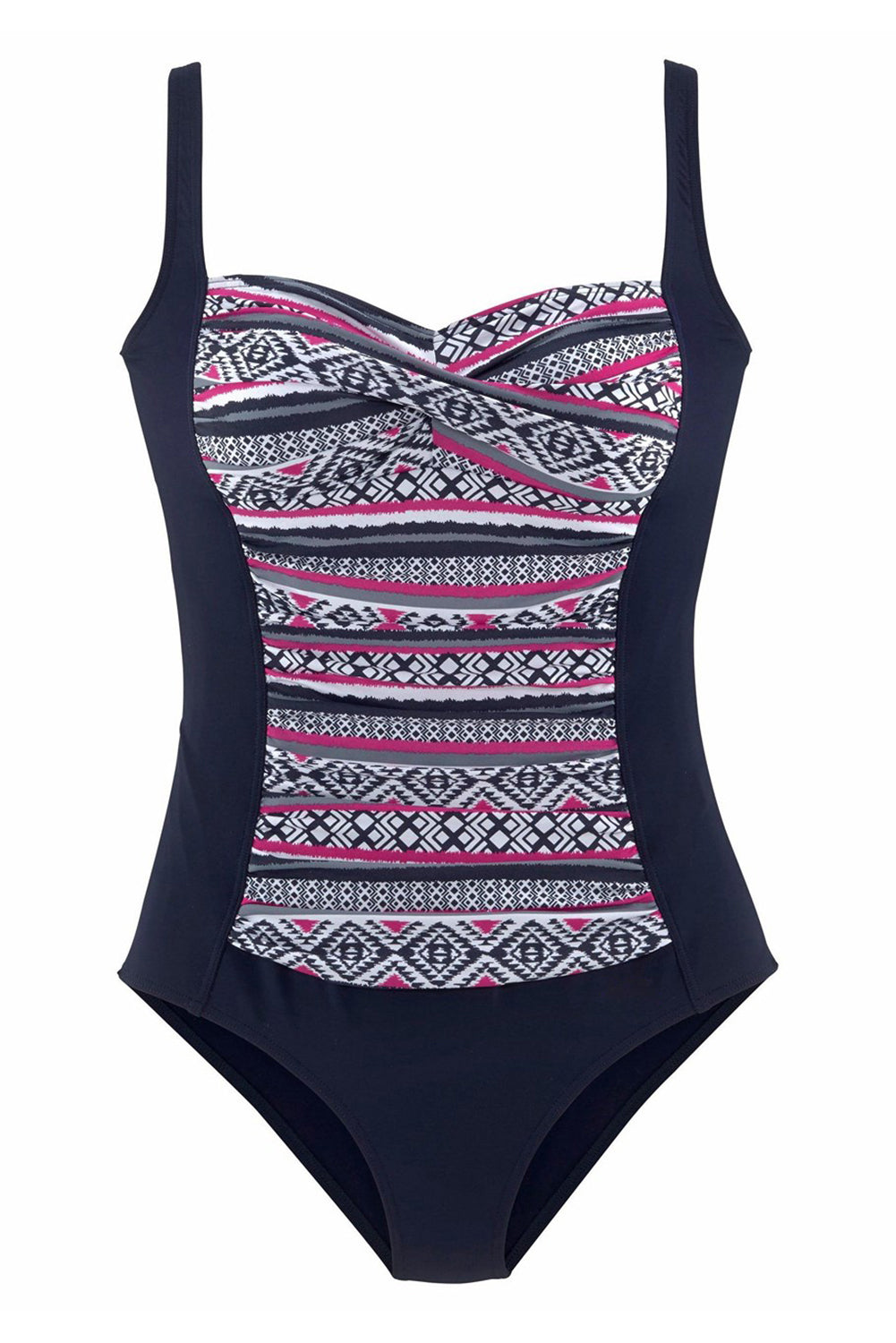 Blue Boho Print One Piece Swimwear