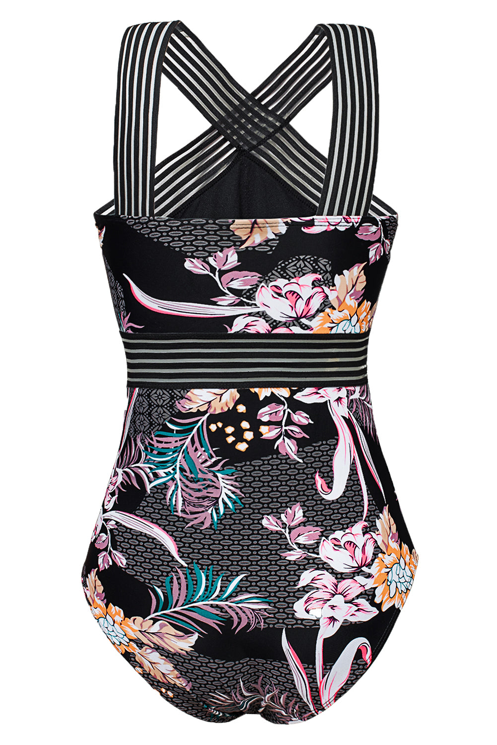 Black Paloma Elastic High Neck One Piece Swimwear