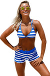 Chambray Cottage Halter Bikini Boyshort Set