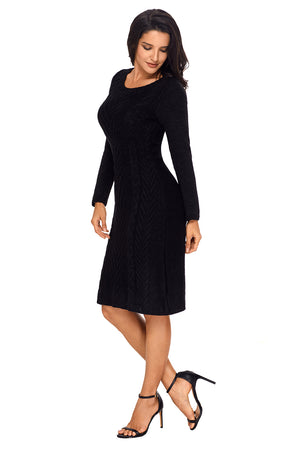 Black Women’s Hand Knitted Sweater Dress