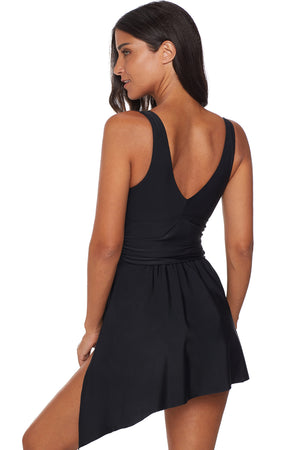 Solid Black Swimdress