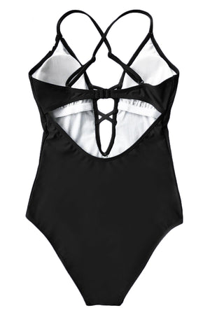 Crochet Deep V Neck Maillot