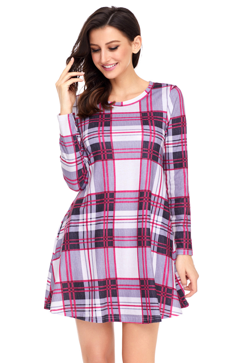 Preppy Plaid Mini Dress