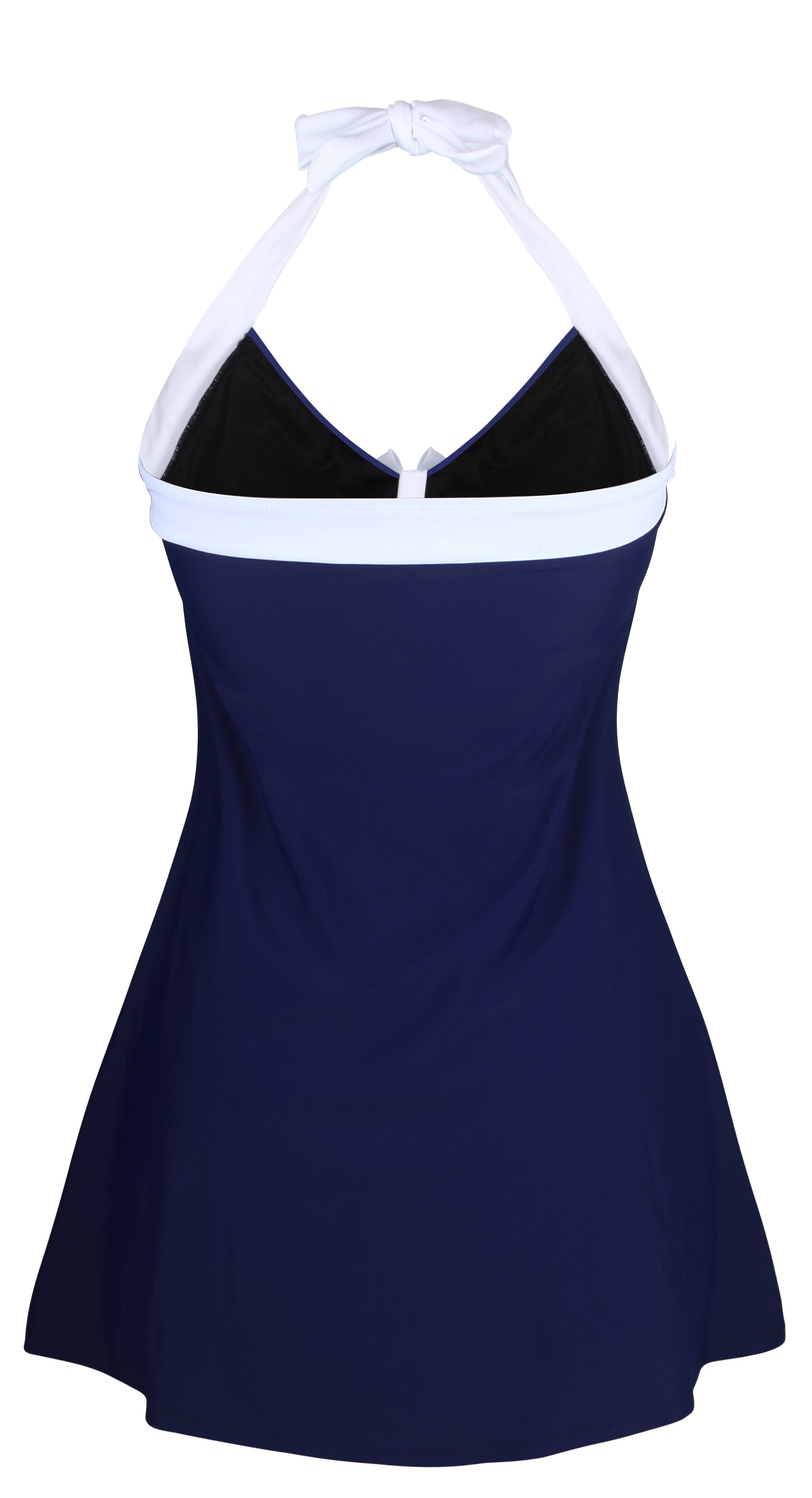 White Starlet Navy One-piece Swimdress