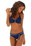 Blue Buffalo Bikini with Contrast Details