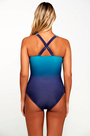 Wavy Ocean Flavor One Piece Swimsuit