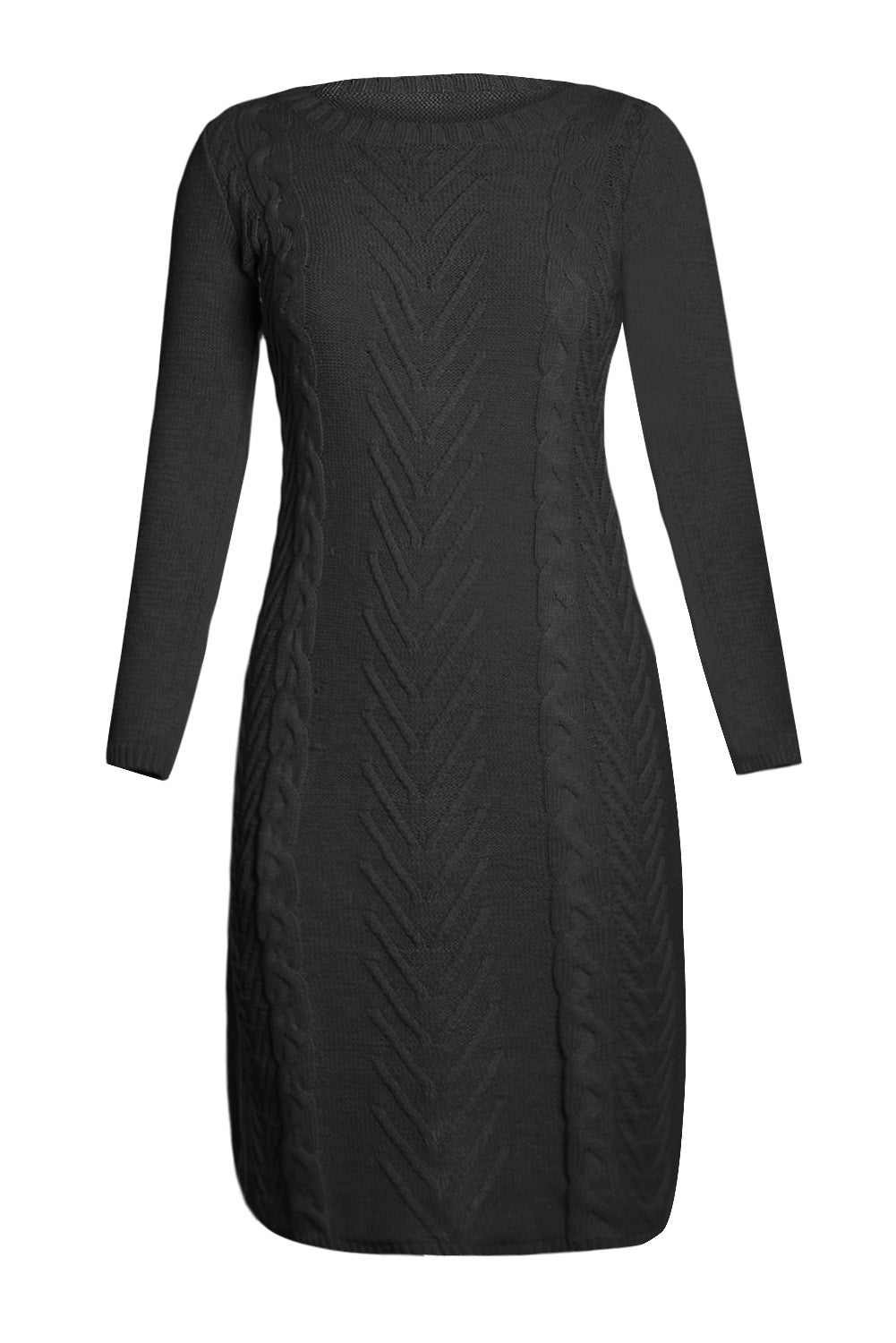 Black Women’s Hand Knitted Sweater Dress