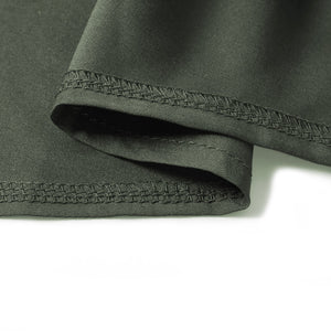 Green V Neck A-line Sundress