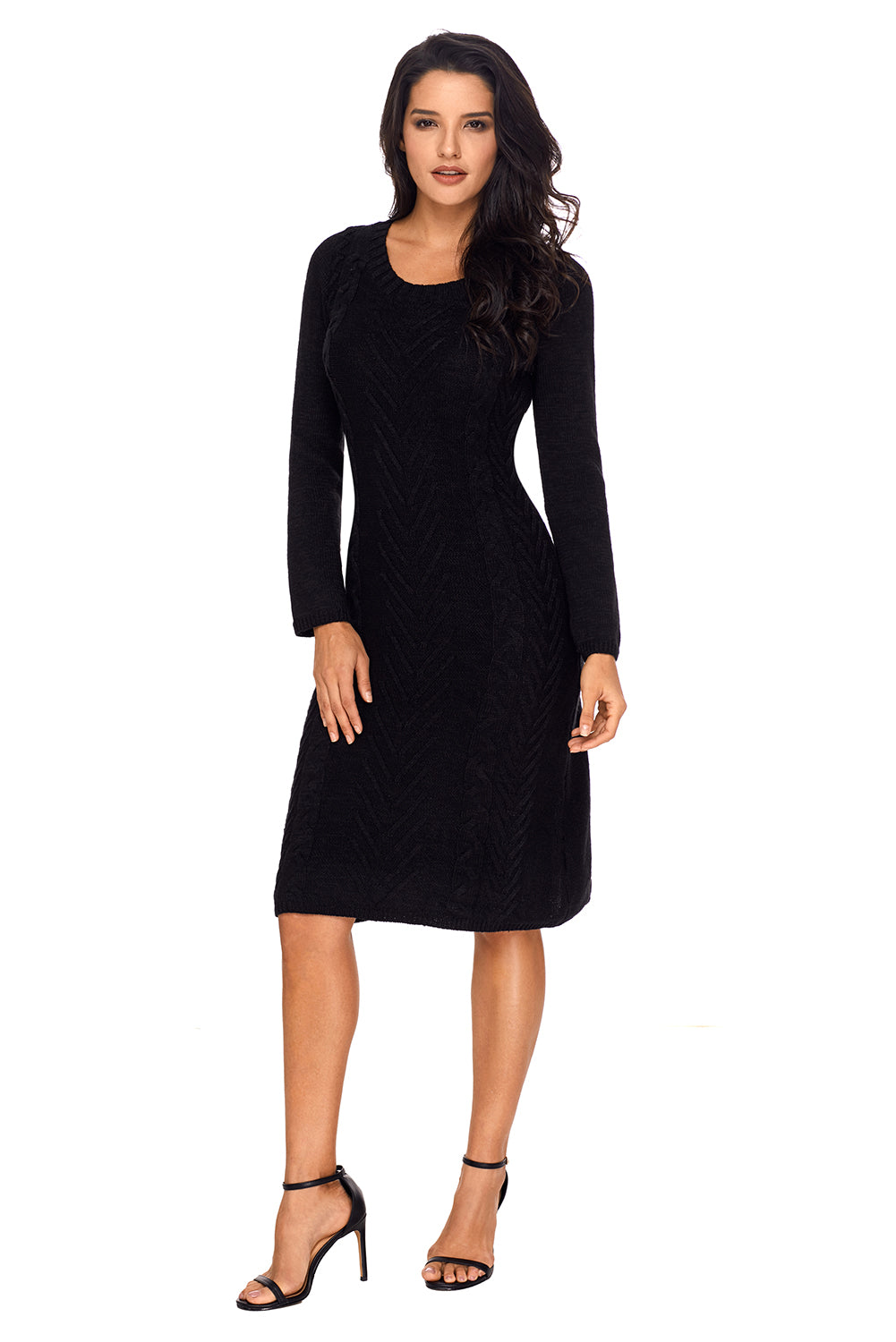Black Women’s Hand Knitted Sweater Dress