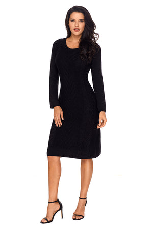 Black Women’s Hand Knitted Sweater Dress