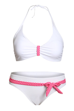 White Buffalo Bikini with Contrast Details